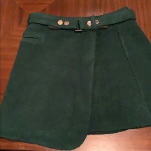 Wool mini skirt